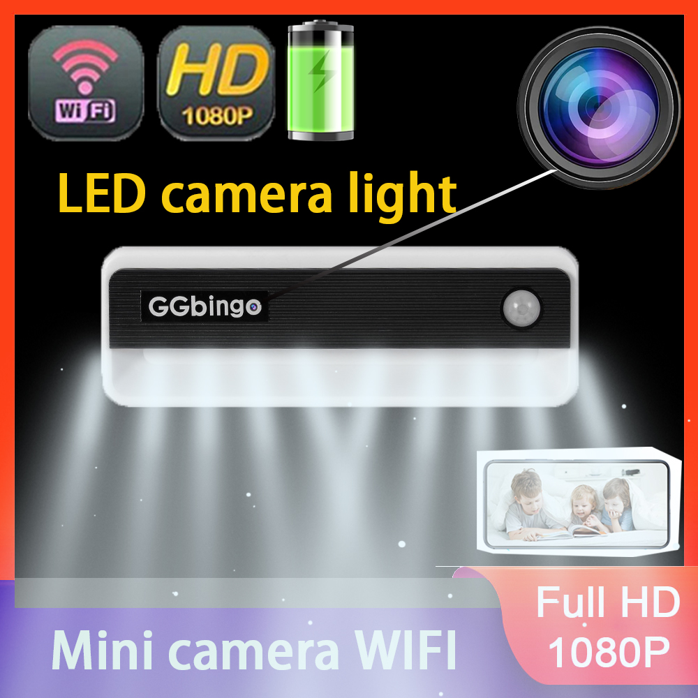 4K Mini Camera Battery camera Resolution Full HD 1080P Home Monitoring IR Night View DVR Monitoring Video Human body induction lamp charging