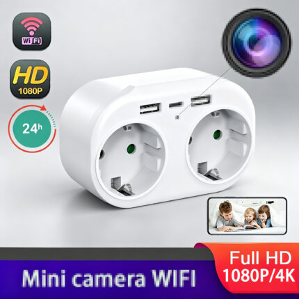 4K Mini Camera socket HD1080P WiFi Camera Home Control IR Night View Monitorin Video Mobile video recording Real time of cloud storage European standard